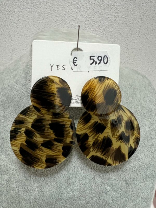 Pendientes Modelo Leopardo