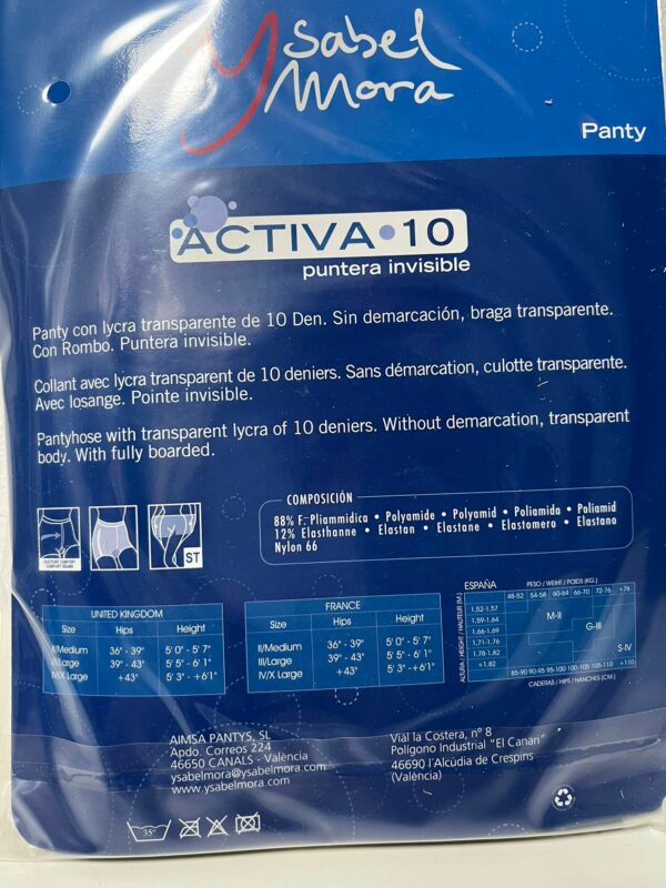 Panty Modelo Activa 10 Pack Doble